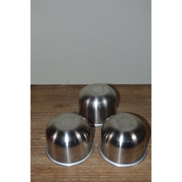 Vintage MCM Condiment Server Serving Set Walnut Stainless Steel Caddy Dish - Picture 5 of 9